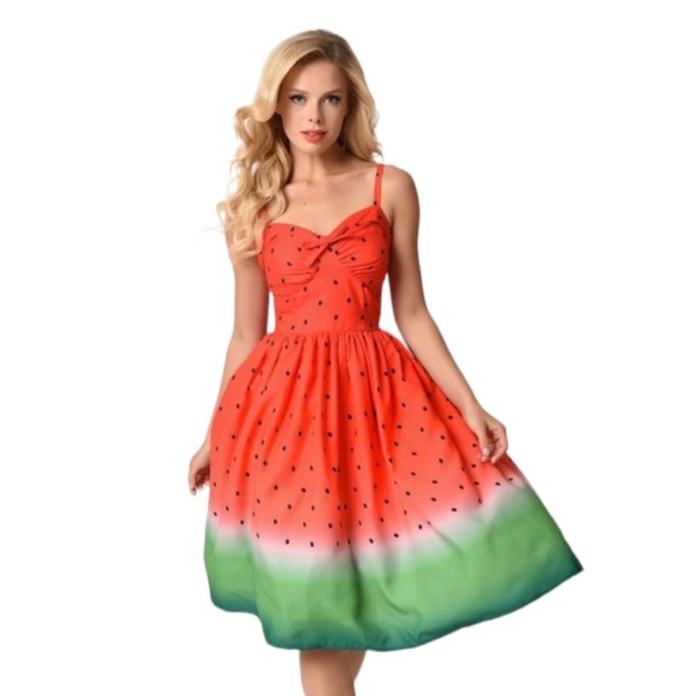 NWT UNIQUE VINTAGE Watermelon dress